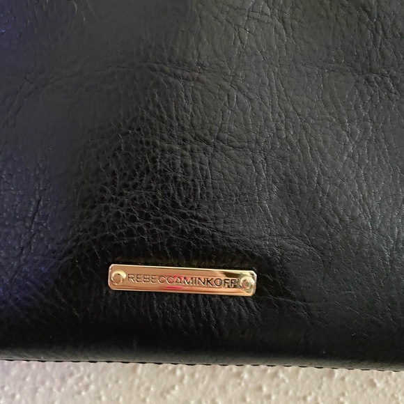 Rebecca Minkoff Black Leather Quilted Chain Strap Shoulder/Crossbody Bag - Picture 15 of 16